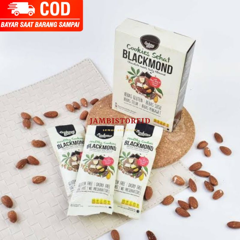 

(JAMBISTOREID) JAMBI LANGSUNG KIRIM Ladang Lima Cookies Blackmond 1 Box 6pcs Sachet 6x33gram JAMBI Healthy Snack Diet Bebas Tepung Gula Telur No Gluten Egg Dairy Sugar