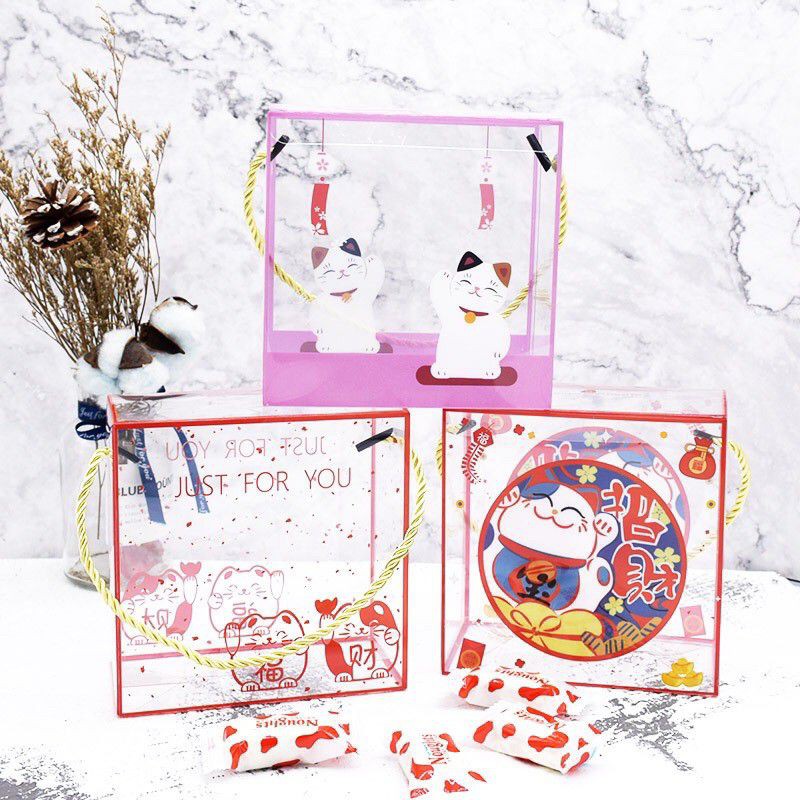 BOX MIKA TRANSPARAN IMLEK KOTAK HANTARAN IMLEK 14x14 IMLEK