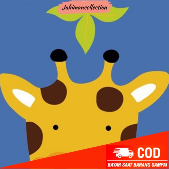 

✨ BISA COD ✨ DIY Painting - Children Canvas Painting (Animal) - Giraffe