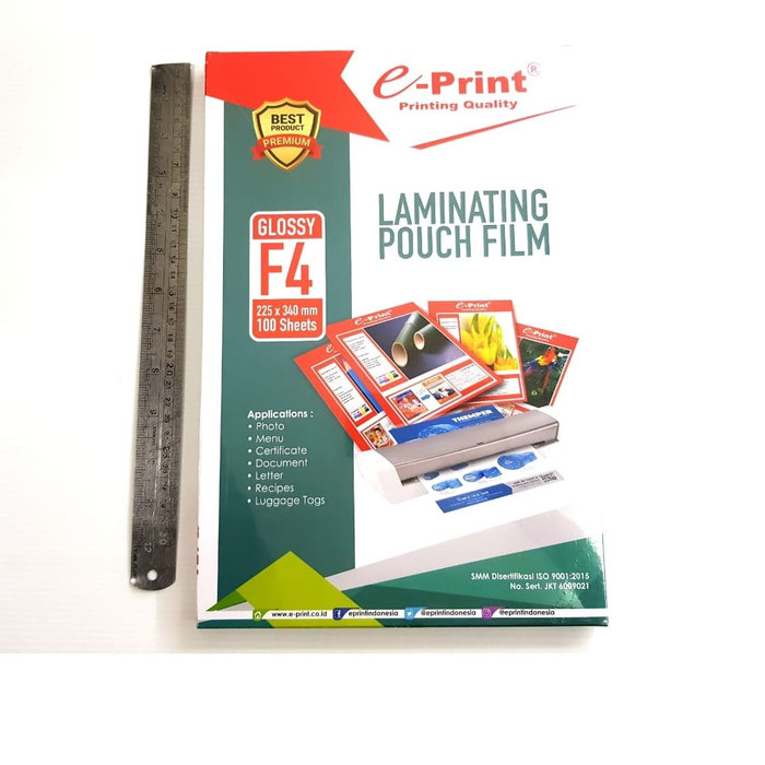 

A401Xjex Plastik Laminating Folio Film Pouch E-Print Isi 100 Lbr D501Cnf