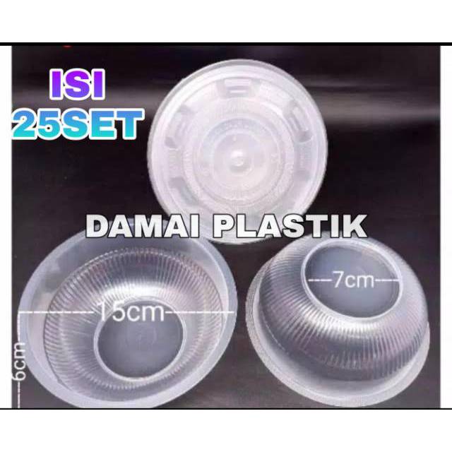 Jual Mangkok Plastik Putih Bening Mangkok Bakso Ml Mika Mangkok