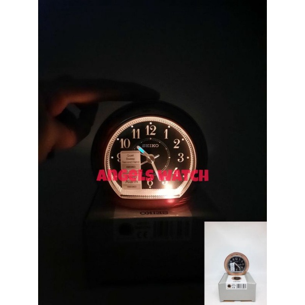 angelswatch jam weker beker qhe178 original ada fitur lampu/ jam weker beker seiko qhe178 original