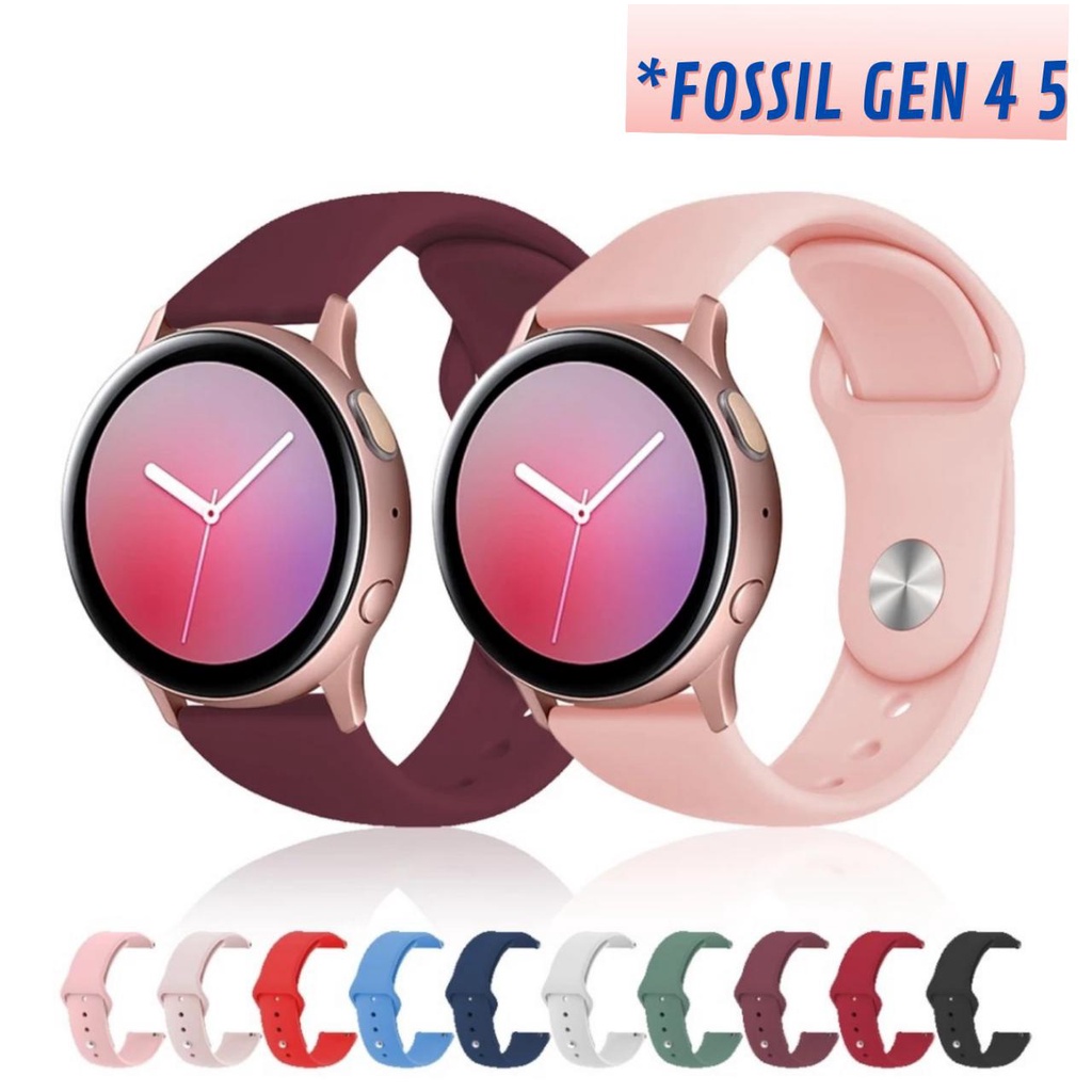 TALI JAM TANGAN STRAP FOSSIL WATCH GEN 4 DAN 5 LUG 22MM - STYLIS APPLE RUBBER 22MM SMARTWATCH