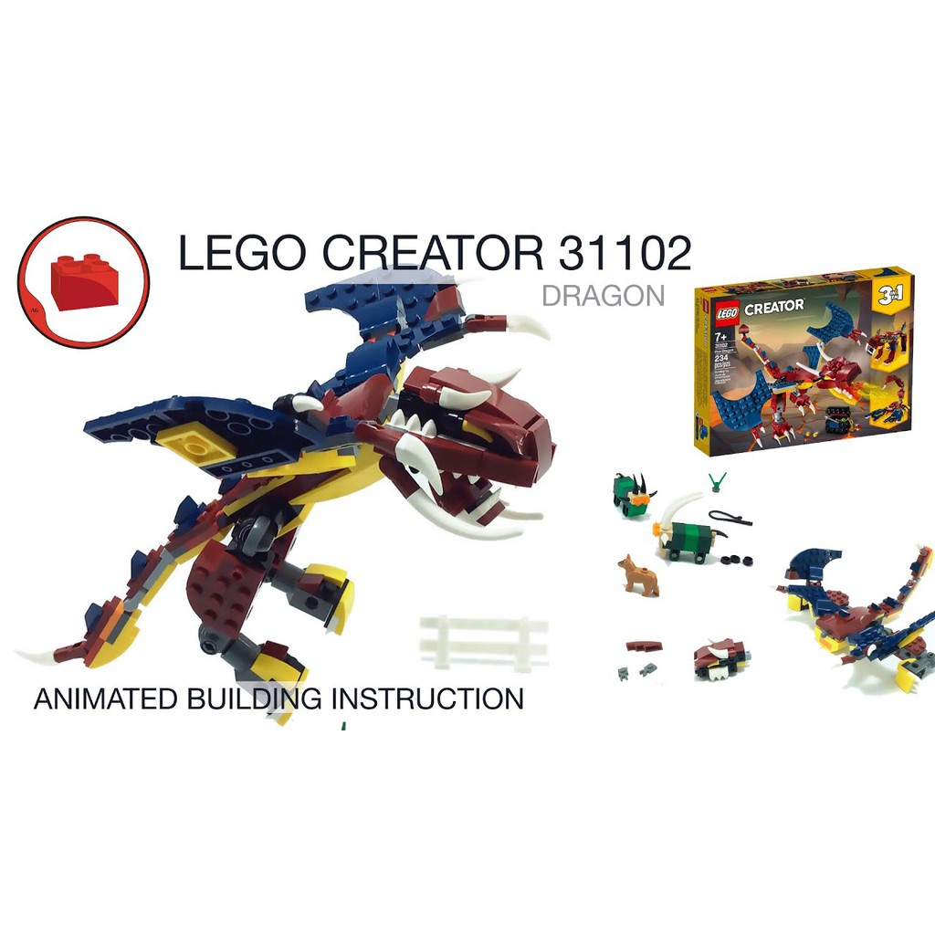 lego 3 in 1 dragon