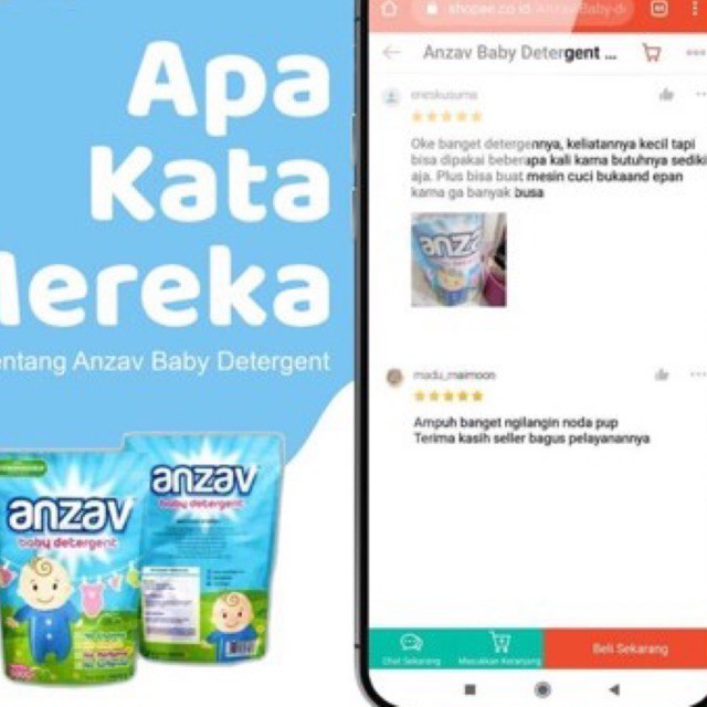 DETERJEN BAYI ANZAV / DETERGENT CLODI CLOTHDIAPER ANZAV ANSAV