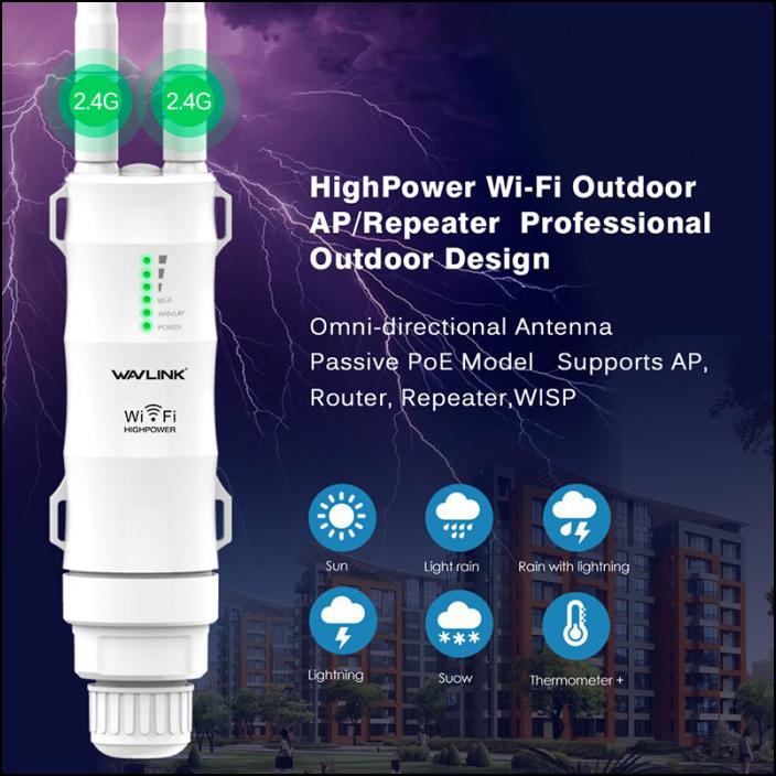 WAVLINK HIGHPOWER WIRELESS OUTDOOR REPEATER
