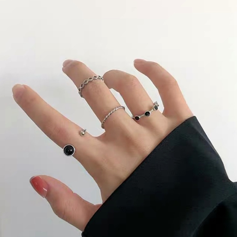 Ring Four-piece Set Retro Personality Simple