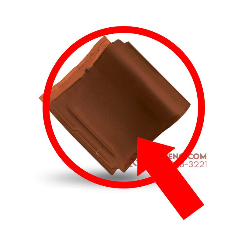 Genteng Keramik M Class Badan Utama Warna Walnut Kw 1