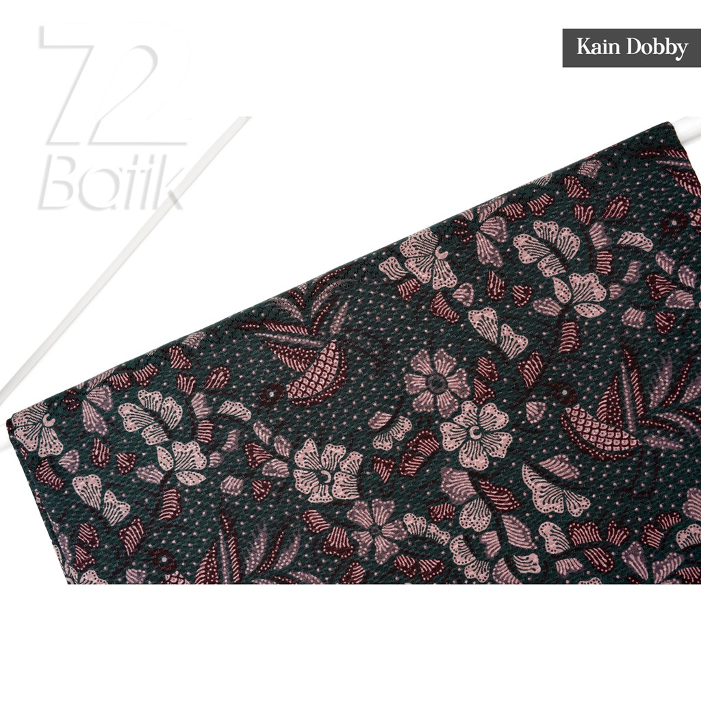 KAIN BATIK PREMIUM Dobby Motif Burung Kembang Warna Hijau Ijo Dolbi Dobi Doby Viscos 722941 Cap 72 Jarik Jarit Samping Kebat Panjang Batik Dobby Modern Premium Bahan Seragam Batik Pernikahan Kantor Keluarga Murah Kamen Jadi Batik Bali Lembaran