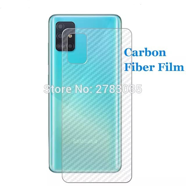 Infinix Hot 8 9 10 Play Hot 10s Back Skin Carbon Garskin Anti Gores Belakang