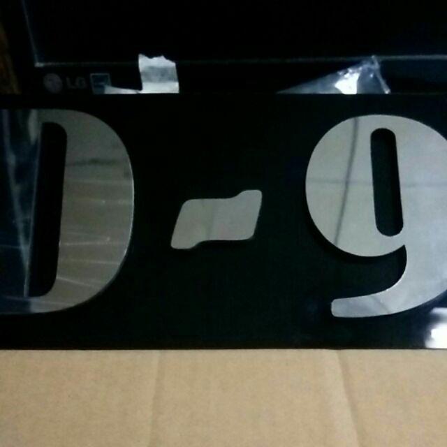 Nomor Rumah 3 Dimensi 2 Huruf Minimalis