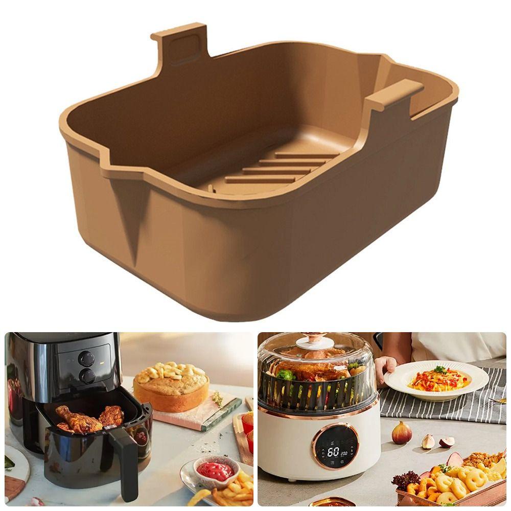 Solighter Air Fryer Silicone Pot Pengganti Memasak Reusable Baking Basket