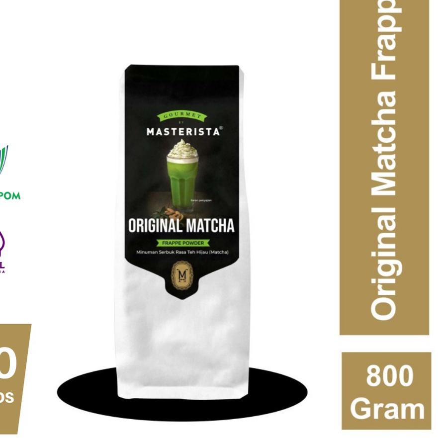 

Limited Stock|SQ29|Bubuk Minuman Masterista Original Matcha 800gr / Bubuk Minuman Rasa Matcha / Bubuk Matcha Frappe