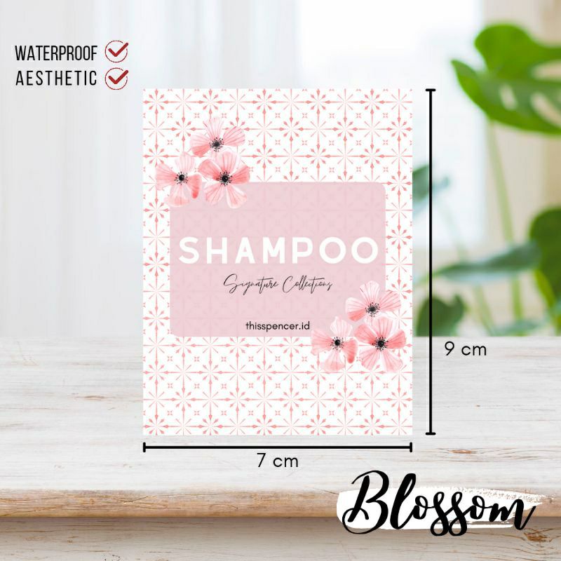 

Sticker Label Sabun Shampoo Conditioner Hand Soap Dish Soap Aesthetic Blossom