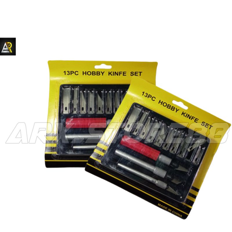 

cutter pen set/ pisau ukir set 13pc/ pisau ukir miniatur