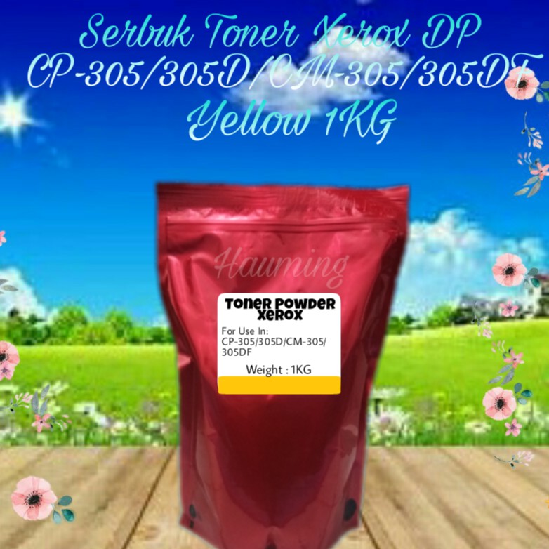 Serbuk Toner Xerox CP305 CM305 CM305D CP305D CM305DF CP-305 305D 305DF CM-305 305D Yellow 1kg