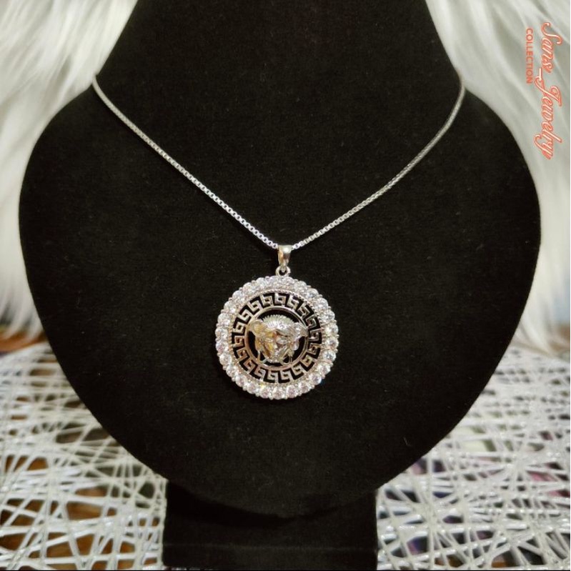 LIONTIN VERSACE ROSEGOLD KALUNG WANITA PERHIASAN IMPORT KOREA AKSESORIS ANTI KARAT READY