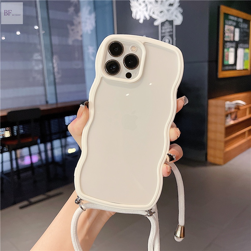 Case Motif Es Krim Bahan Akrilik Dengan Lanyard Untuk Iphone 11 12 13 Pro Max 11pro 13pro 7p 8p 6p