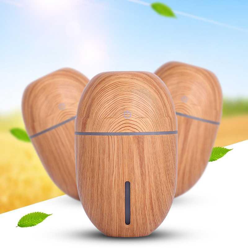 Ultrasonic Humidifier Aroma Essential Oil Wood 300ml  PROMO