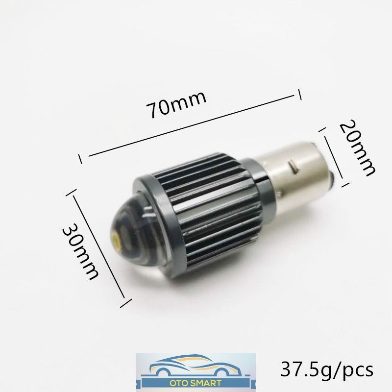 Lampu Sorot Depan Motor LED H6/BA20D & P15D 6000LM 360 Derajat 2 Cahaya 6000K & 3000K Lampu  motor-BA 20D