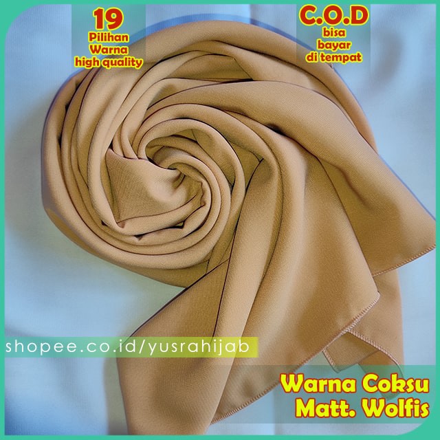 PROMO !!! Hijab Jilbab Instan Kerudung Polos Bergo Syria Basic Zaida Instant Murah Terbaru CVH-CokSu
