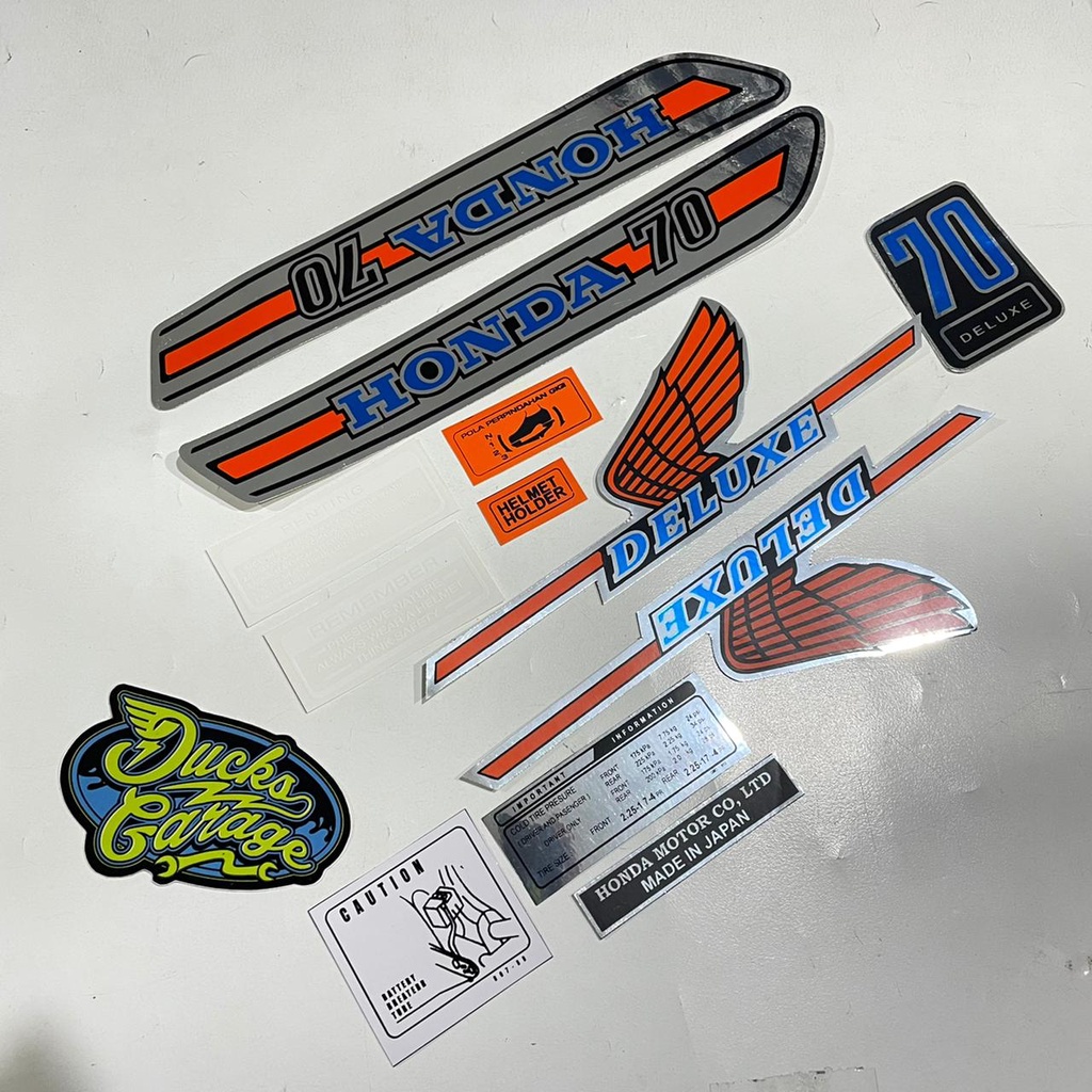 Striping sticker list body honda c70