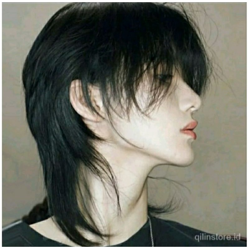 Wig Rambut Palsu Pria Wanita Gaya Korea