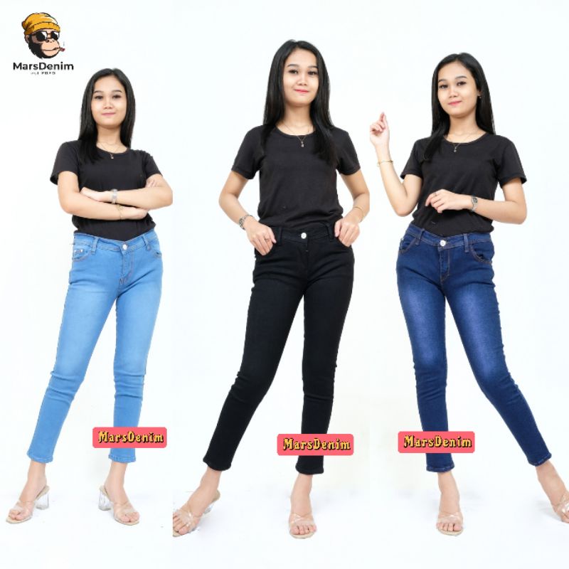 CELANA JEANS SKINNY PENSIL WANITA CEWEK