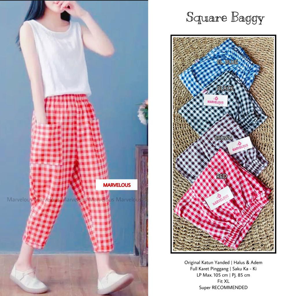 square baggy celana bahan by marvelous