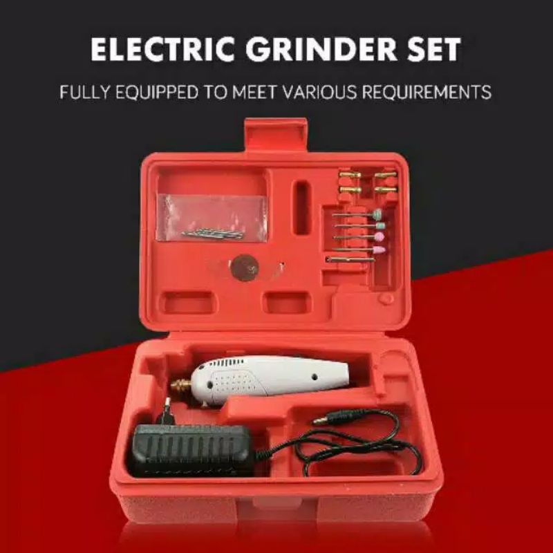 MINI DRILL SET PREMIUM / ALAT PENGHALUS VENEER / ALAT PENGHILANG LEM BEHEL / BOR MINI