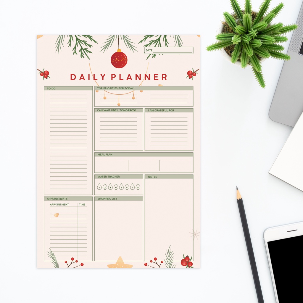 

20 Sheets Daily Planner Paper DP005
