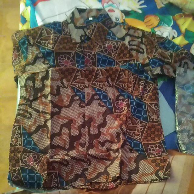 Maura Couple - Sania Ruffle Batik Couple Ori Ndoro Jowi Garansi Termurah Shopee - Batik Modern Solo