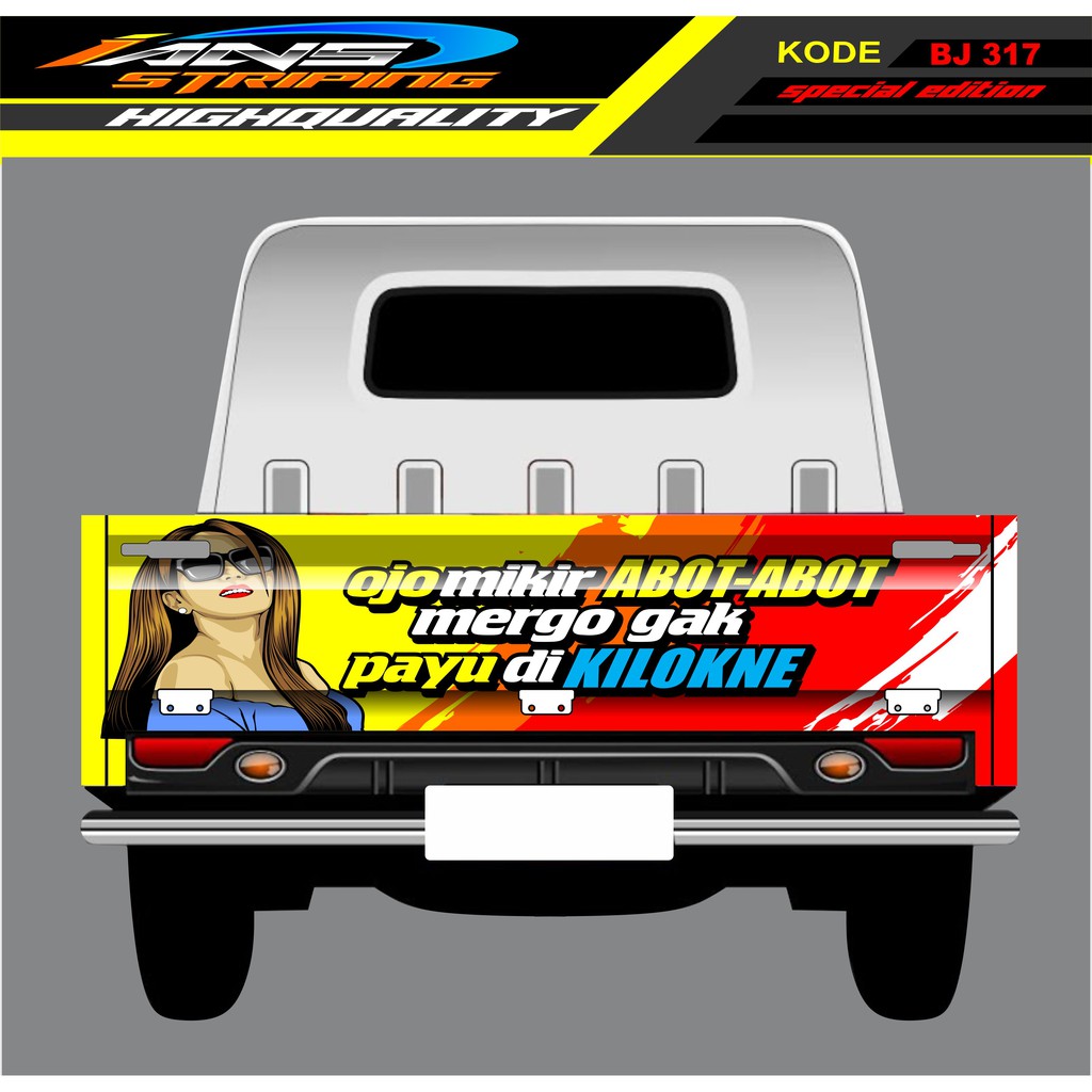 STICKER GRANMAX PICK UP / STIKER BAK BELAKANG GRANMAX / DECAL STICKER GRANMAX