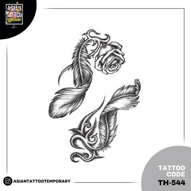 Tato BULU/Tatto Temporary /TAHAN AIR/ TATO TEMPORER / tato kulit/ TATO stiker/ASIANTATTOO TEMPORER