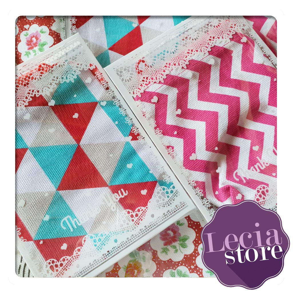 Souvenir Pernikahan Pouch Kanvas Dompet Kosmetik