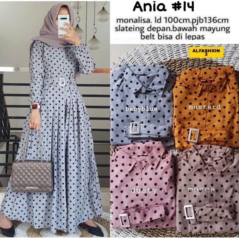 DRESS POLKADOT/GAMIS TERLARIS