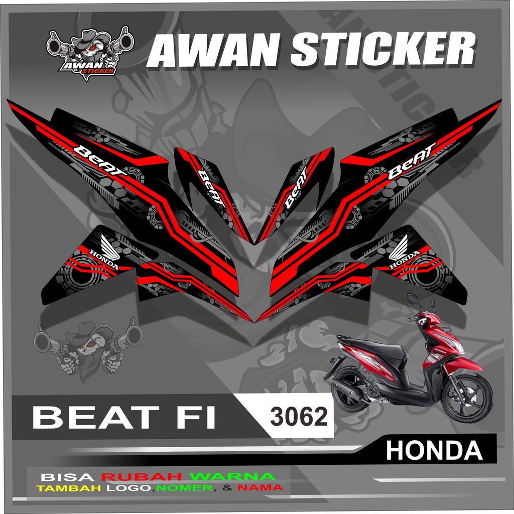 STIKER STRIPING BEAT FI SREET EPS 2013-2019 DESAIN RACING - STRIPING BEAT DESAIN RACING