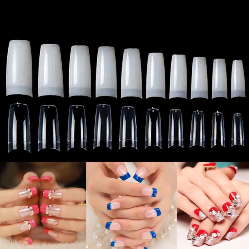 500pcs HALFTIP FAKE NAILS NAIL EXTENSION KUKU PALSU BENTUK HALF TIP NAIL TIP EXTENSION SAMBUNG KUKU HALFTIP SHAPE