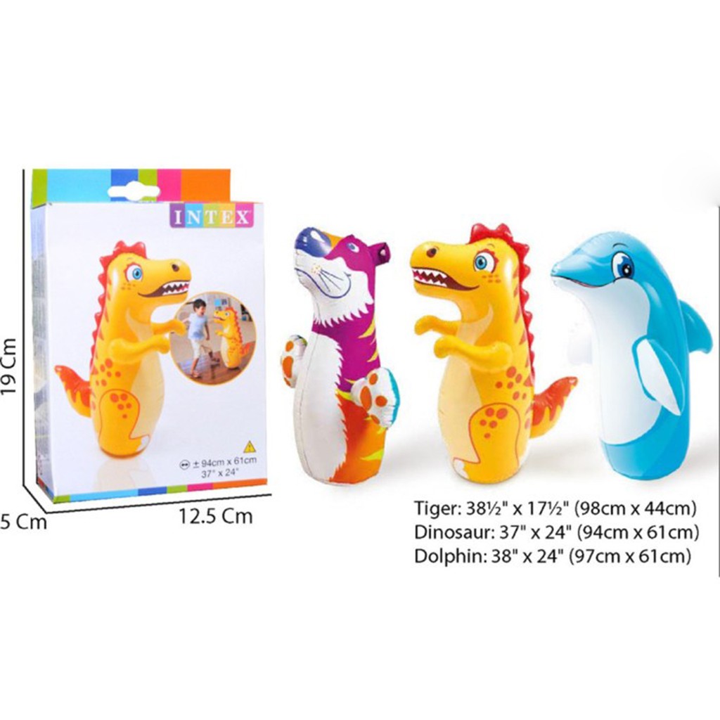 Intex Samsak Animal Bop Bags Mainan Anak Balon Tinju