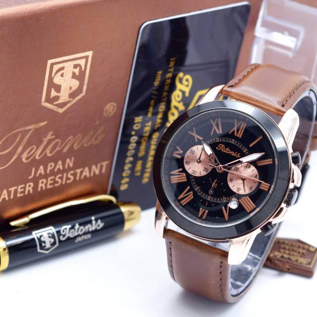 Jam Tangan Pria Tetonis Original Chrono Aktif Garansi Resmi 1 Tahun