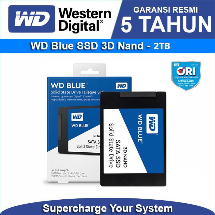 SSD WD Blue 2TB 3D Nand 2.5 SATA3