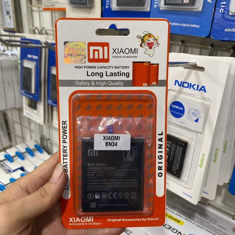 Batre Baterai Xiaomi Redmi 5A BN34/Baterai Batre XIAOMI Redmi 5A BN 34 Original