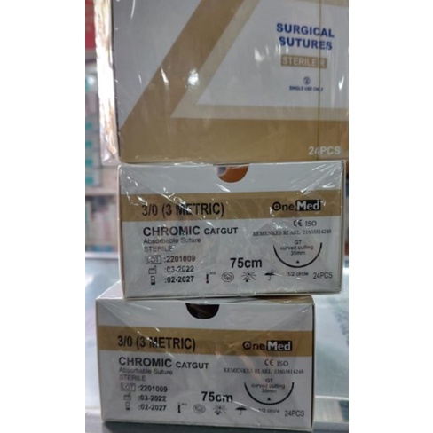 benang chromic 3.0 + jarum 2027