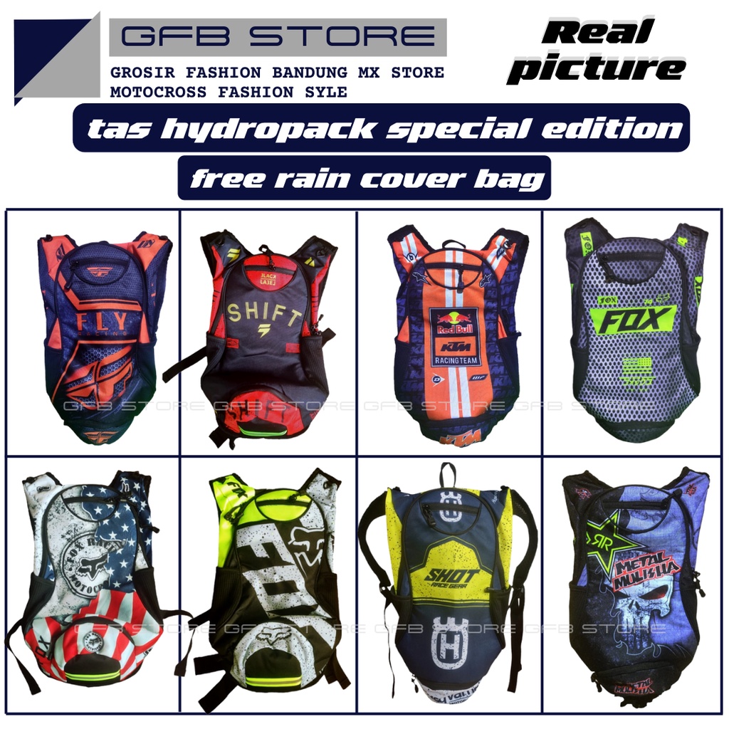 Motocross Backpack | Tas punggung Hydropack Cross Trail | Ransel Hydrobag Sepeda Downhill MTB