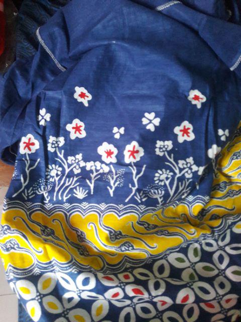 Tey-17 Batik Wanita Asj Sa Hrb026 Kenongo Kemeja Tosca Pendek