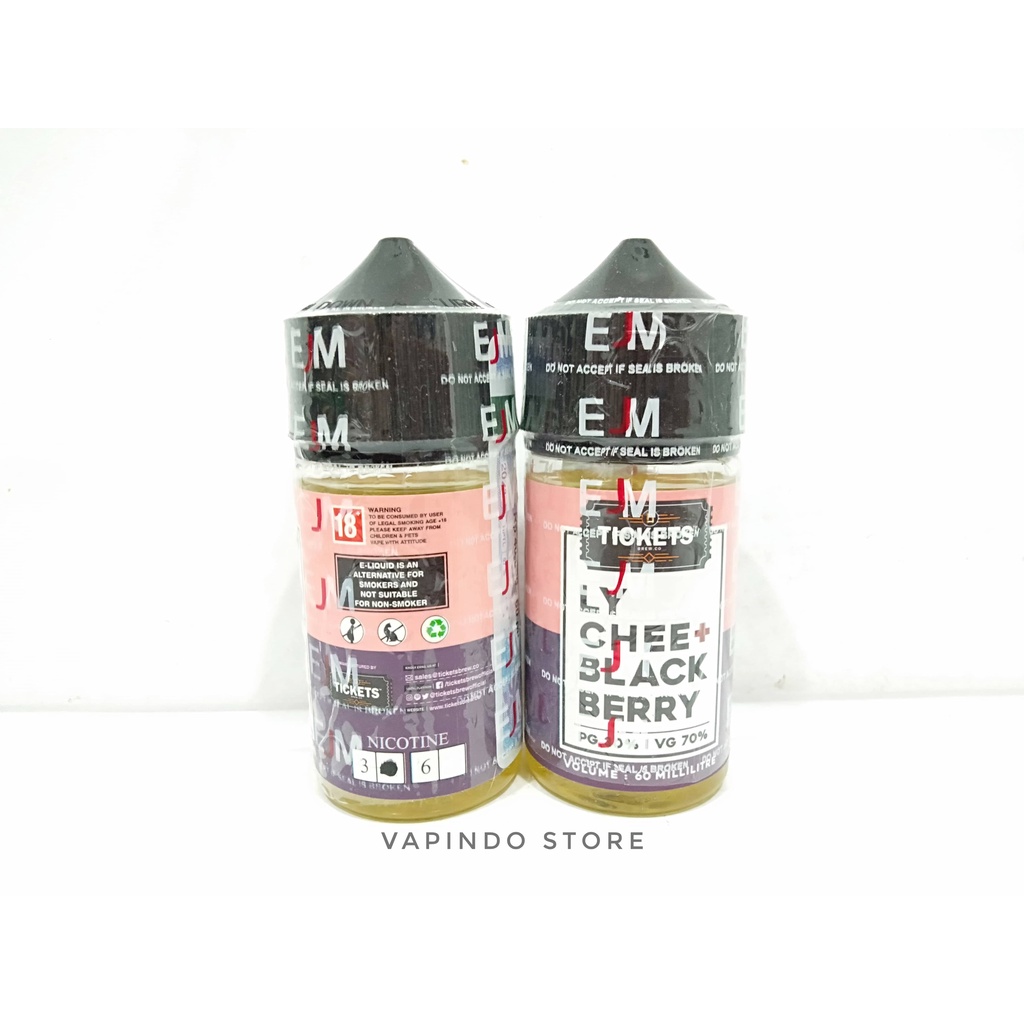 EJM TICKETS LYCHEE BLACKBERRY 60ML 30MG BY EJUICEMURAH