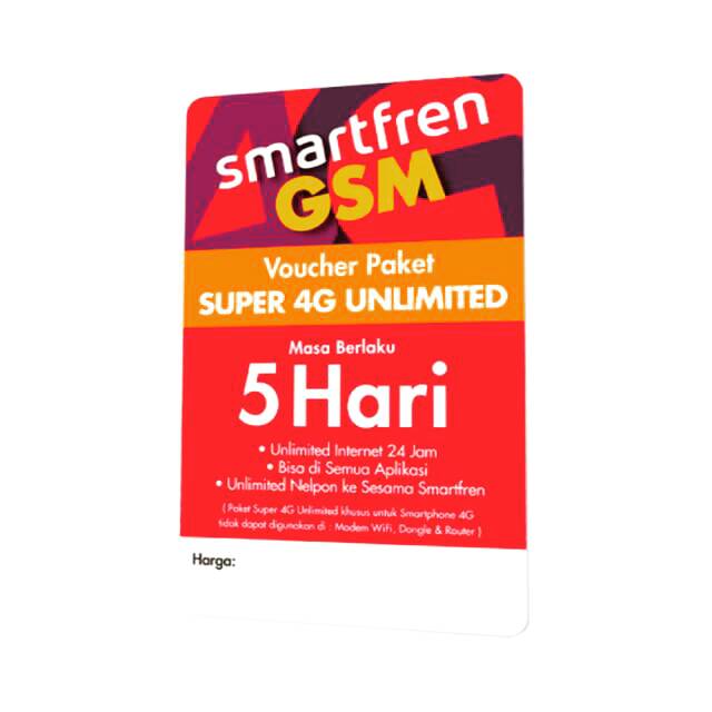 Featured image of post Smartfren Unlimited 7 Hari Voucher fisik bukan inject 5