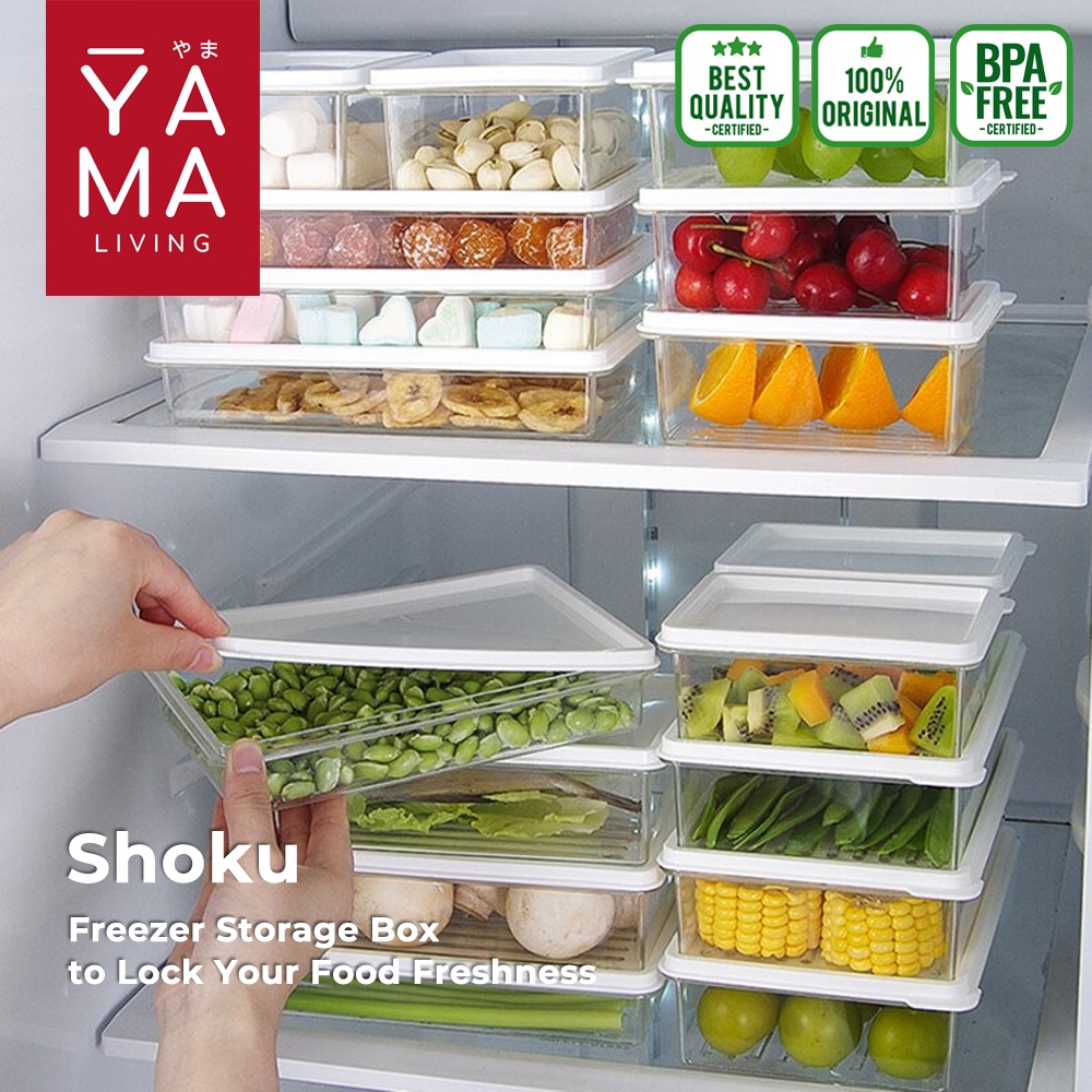 YAMA SHOKU Food Storage Fridge Organizer Kotak Penyimpanan Makanan Kulkas 450 650 1000 ml