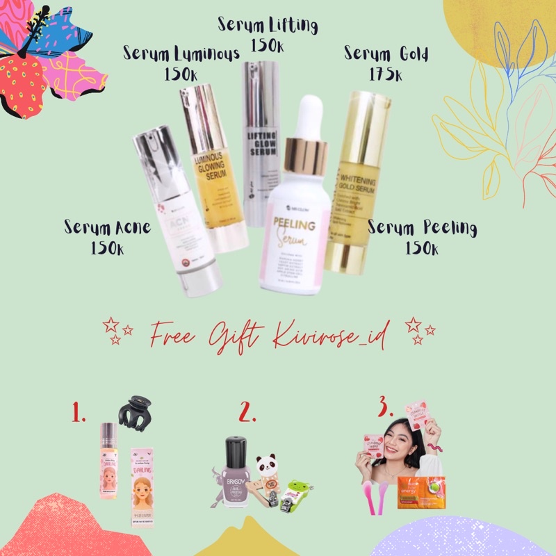 MS GLOW SERUM WAJAH FREE GIFT