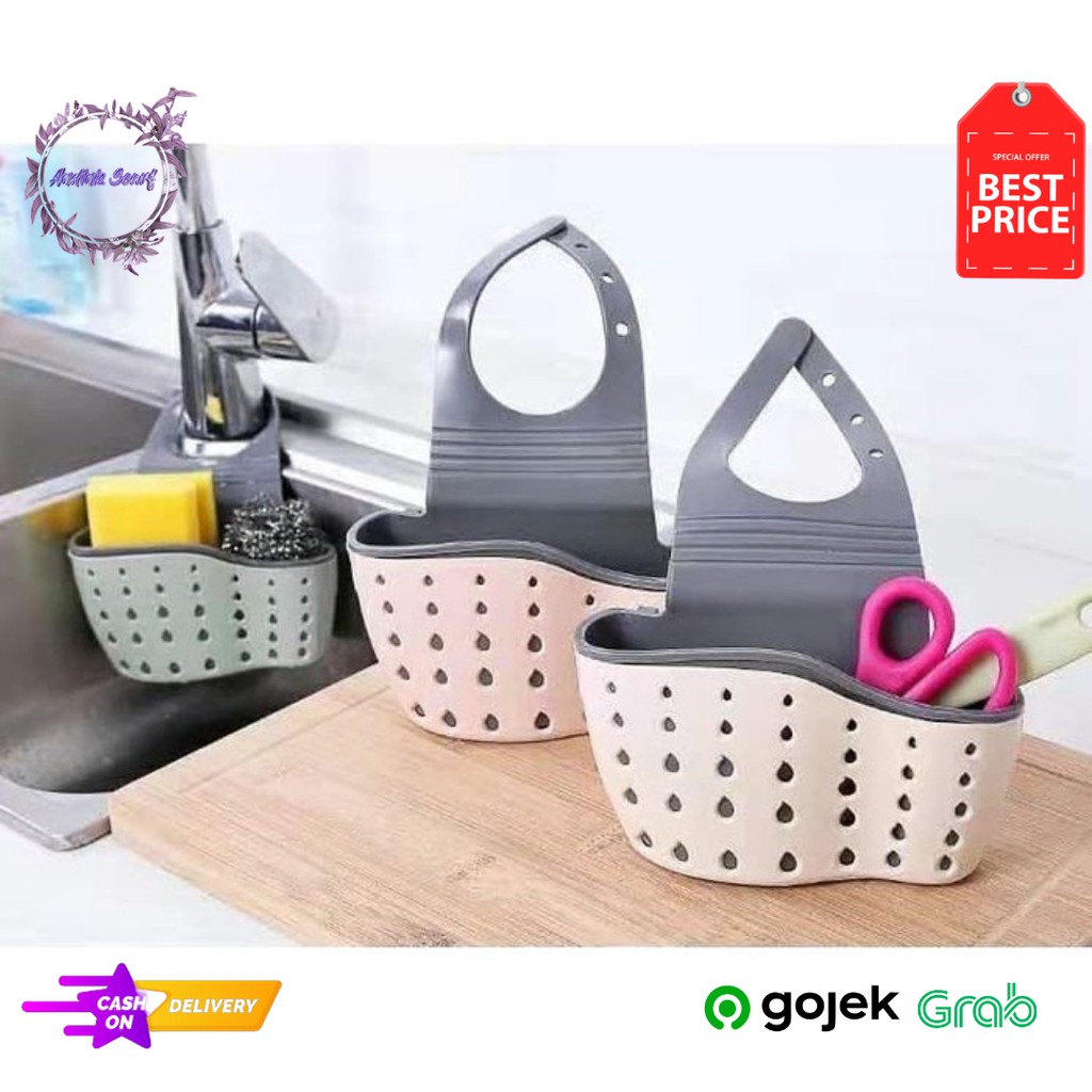 Tempat Sabun Cuci Piring Gantung multifungsi, Tempat Cuci Piring, Tempat Spon Cuci Piring